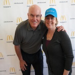 John Cisna & Keri Wilmot at McDonalds #McDOpenDoorToyr