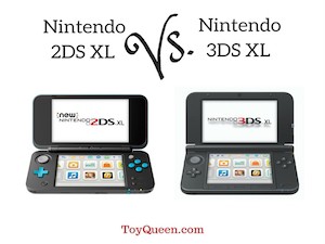 difference between 2ds xl and 3ds xl